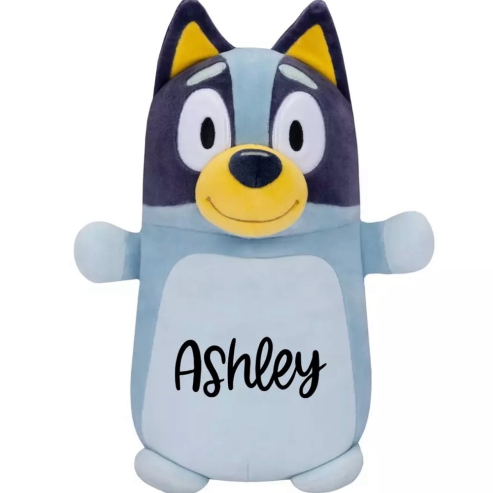 Personalized Valentines Day Gift |  Squishmallows 10" Bluey Hugmees Plush